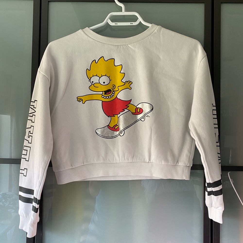 The Simpsons junior crop sweatshirt Lisa